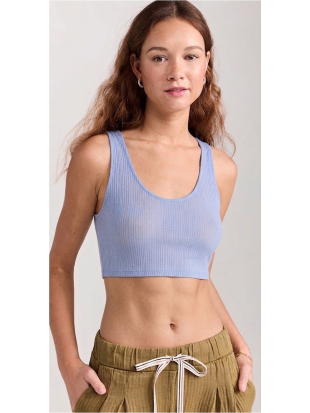 Aerie Lightweight Sports Tank Top Size S in Baby Blue